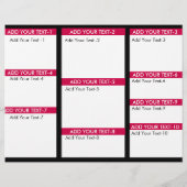 Haar- en wimperverzorgster flyer (Achterkant)