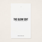 HAAR EXTENSIE RETAIL LABEL VISITEKAARTJE (Voorkant)