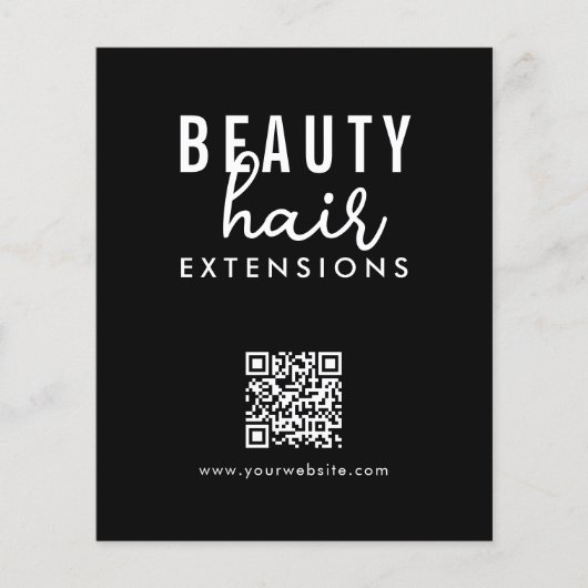Haar Extensions Wig Bestelformulier Haar Branding Flyer (Voorkant)