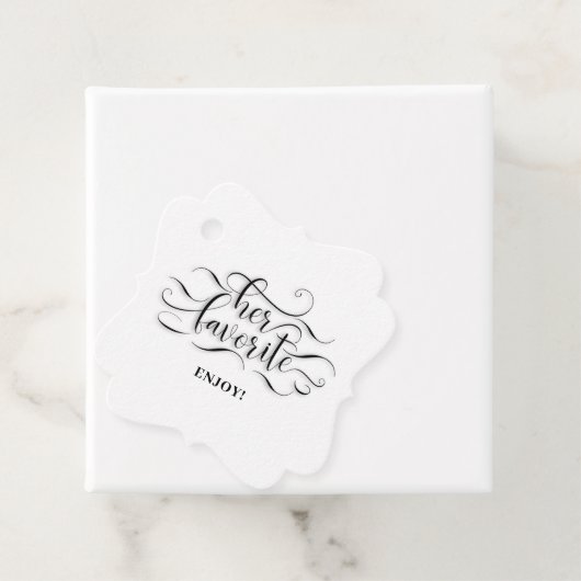 Haar favoriet bedankjes labels (In situ)