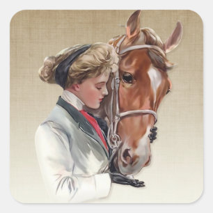 Haar favoriete paard Stickers