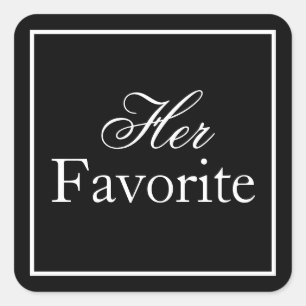 Haar favoriete Sticker Black en White