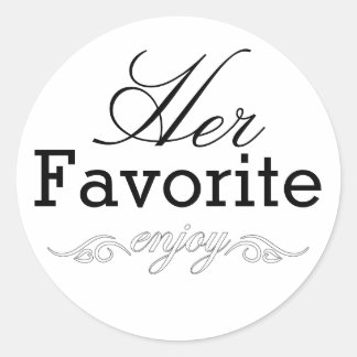 Haar favoriete traktatie Stickers