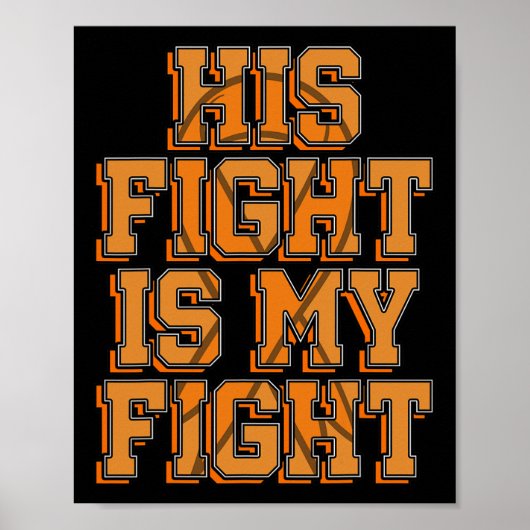 Haar Fight My Fight CRPS Bewustzijn Oranje Ribbon Poster (Voorkant)