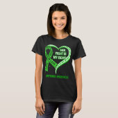 Haar gevecht is mijn 'Fight Lymphoma'-bewustzijn T-shirt (Voorkant volledig)
