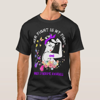 Haar gevecht is mijn 'Fight Turner Syndrome' bewus T-shirt