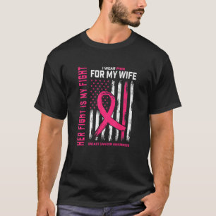 Haar gevecht is mijn gevecht dat ik een roze vrouw t-shirt