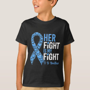 Haar gevecht is mijn gevecht T1D Brother Type 1 di T-shirt