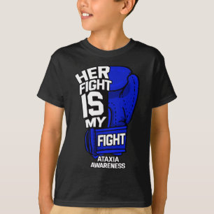 Haar gevecht is mijn strijd tegen ataxie beweging t-shirt