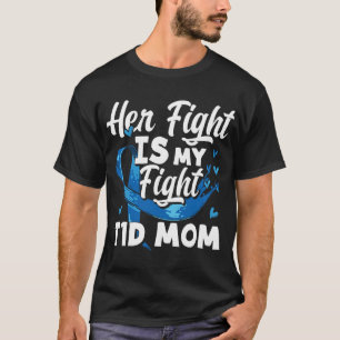 Haar gevecht is mijn T1D mamam Diabetes Bewustheid T-shirt
