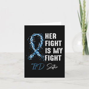 Haar gevecht is mijn T1D zuster type 1 diabetes a Kaart