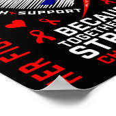 Haar gevecht is mijn vechtdochter Chd Hea Poster (Hoek)