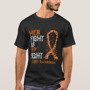 Haar gevecht is mijn vechtlust bewustzijn t-shirt