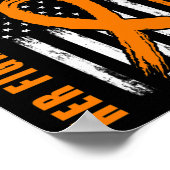 Haar gevecht is mijn vechtmoeder in de wet Leukemi Poster (Hoek)