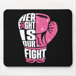 Haar gevecht is onze Fight Breast Cancer Awareness Muismat