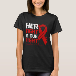 Haar gevecht is onze VASCULITIS AWARENCY Rib. T-shirt