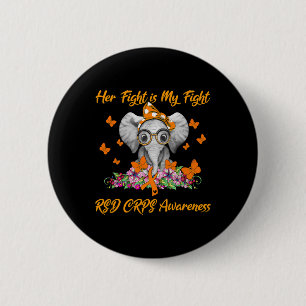 Haar gevecht met de olifant is mijn strijd tegen R Ronde Button 5,7 Cm