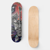 Haar gitaar kunst skateboard (Voorkant)