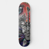 Haar gitaar kunst skateboard (Voorkant)