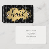 HAAR / Goud Geborsteld en Pijlen Visitekaartje (Voorkant / Achterkant)