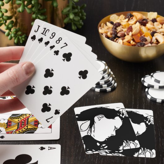 HAAR HAAR ACHTER POKERKAARTEN (Insitu)