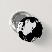 HAAR HAAR ACHTER RONDE BUTTON 3,2 CM (Voorkant /achterkant)