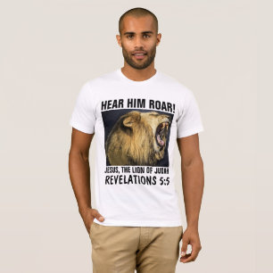 HAAR HEM ROAR! JESUS, LION OF JUDAH T-Shirts