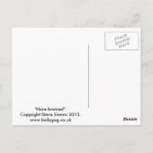 Haar hersenen. briefkaart (Achterkant)