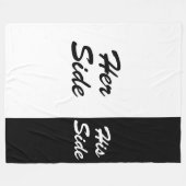 Haar kant fleece deken (Voorkant (Horizontaal))