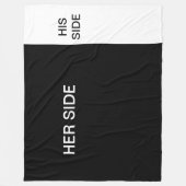 HAAR KANT, Z'N zijspandoek Fleece Deken (Voorkant)