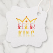 Haar koning bedankjes labels (Achterkant)