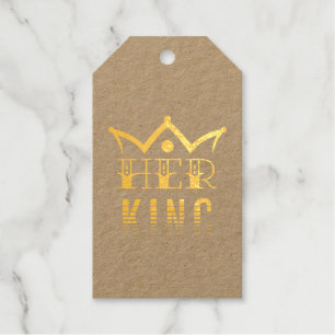 Haar koning cadeaulabels