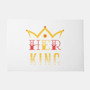 Haar koning deurmat
