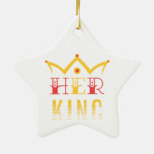 Haar koning keramisch ornament (Achterkant)