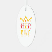 Haar koning metalen ornament (Voorkant links)