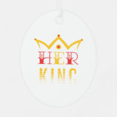 Haar koning metalen ornament (Achterkant)