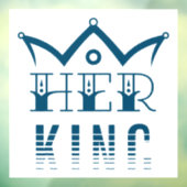 Haar koning raamsticker (Vel 3)