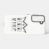 Haar koning samsung galaxy hoesje (Achterkant horizontaal)