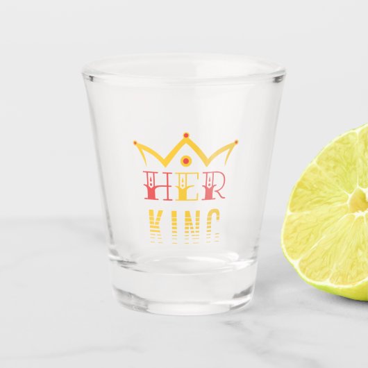 Haar koning shot glas (Voorkant)