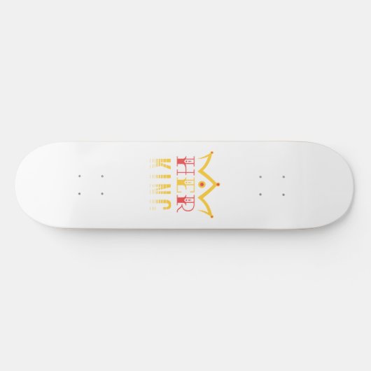 Haar koning skateboard (Horizontaal)
