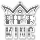 Haar koning sticker (Voorkant)
