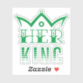 Haar koning sticker (Vel)