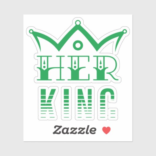 Haar koning sticker (Vel)