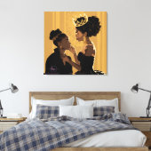 HAAR KROON #2 CANVAS AFDRUK (Insitu (Slaapkamer))