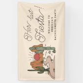 Haar laatste Fiesta Boho Woestijn Bachelorette Par Spandoek (Verticaal)