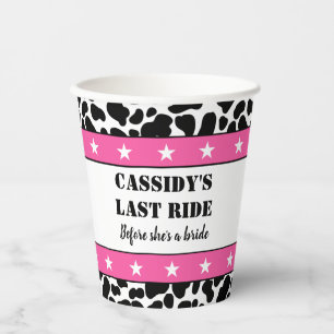 Haar laatste Ride Disco Cowgirl Bachelorette party Papieren Bekers