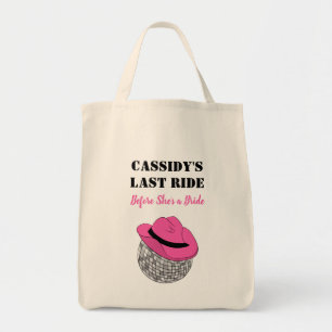 Haar laatste Ride Disco Cowgirl Bachelorette party Tote Bag
