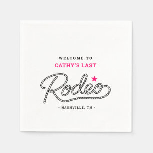 Haar Laatste Rodeo Eindrit Bachelorette Feest Servet