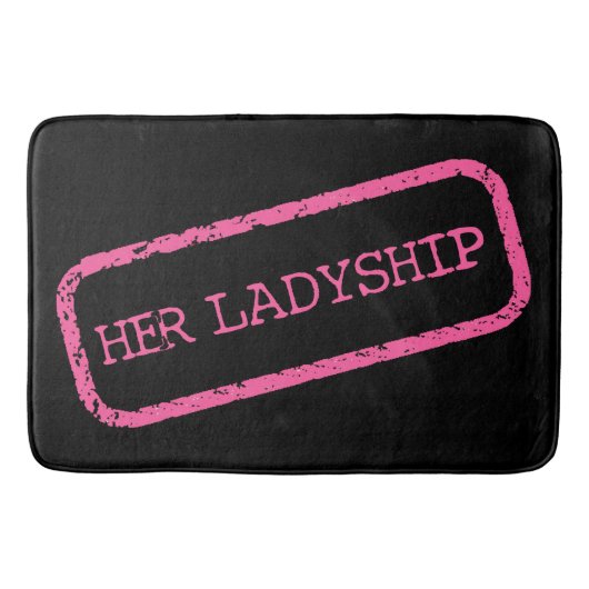 "HAAR LADYSHIP" BADMAT (Voorkant)