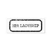 Haar Ladyship Rubberstempel (Afrduk)